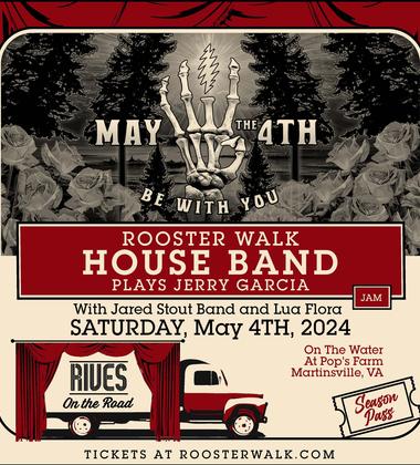 ANNOUNCING Rooster Walk 14 Preview Show featuring The Rooster Walk House Band w/ The Jared Stout Band + Lua Flora on Saturday, May 4th at Pop's Farm