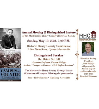 Historical Society Annual Meeting & Distinguished Lecture