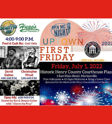Uptown First Friday Sponsored by Historical Society