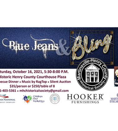 Blue Jeans and Bling at the Martinsville-Henry County Heritage Center and Museum 
