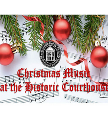 Historical Society To Host Christmas Music At The Historic Courthouse