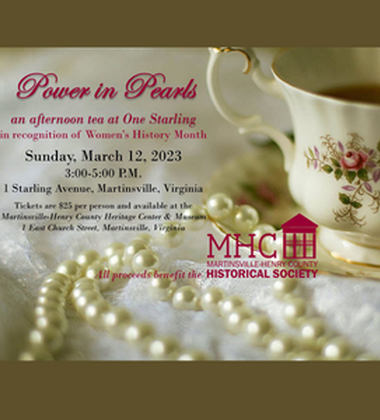 Historical Society to Sponsor Power in Pearls Tea 