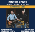 Crawford & Power this Saturday at Pop's Farm!