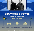 Country concert Saturday with Crawford & Power at Pop's Farm!