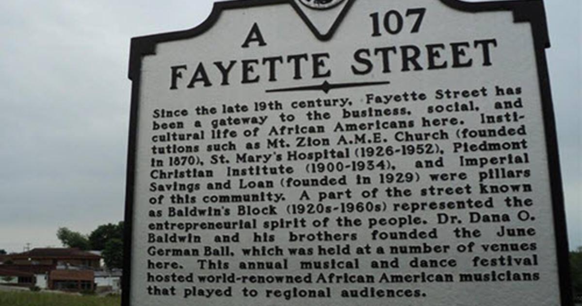 Fayette Street Historic Marker
