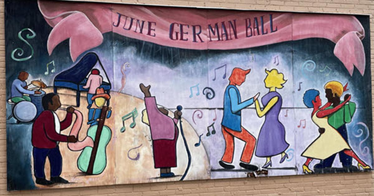June German Ball Mural at Fayette Square